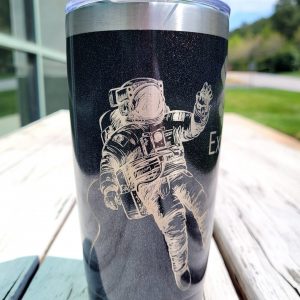 Custom Tumbler - Astronaut Floating in Space