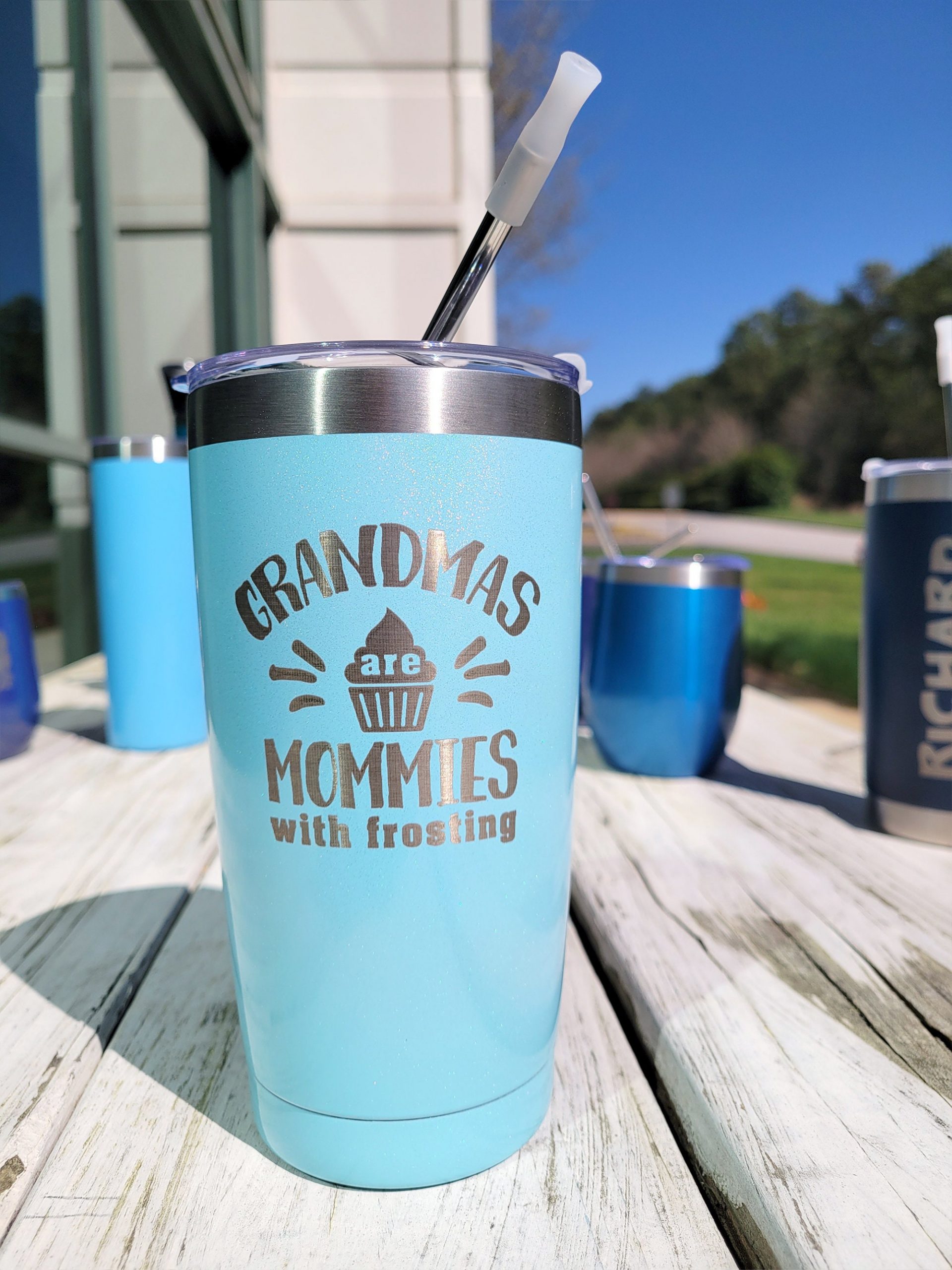 Personalized 20 oz Insulated Stainless Steel Tumbler - Teal